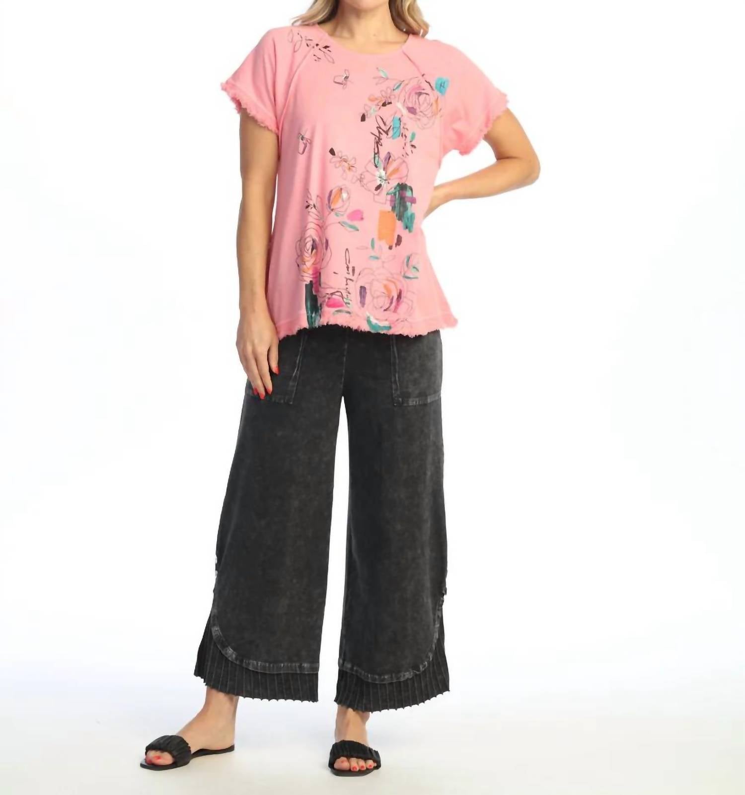 Jess & Jane - Mineral Washed Gauze Cotton Top
