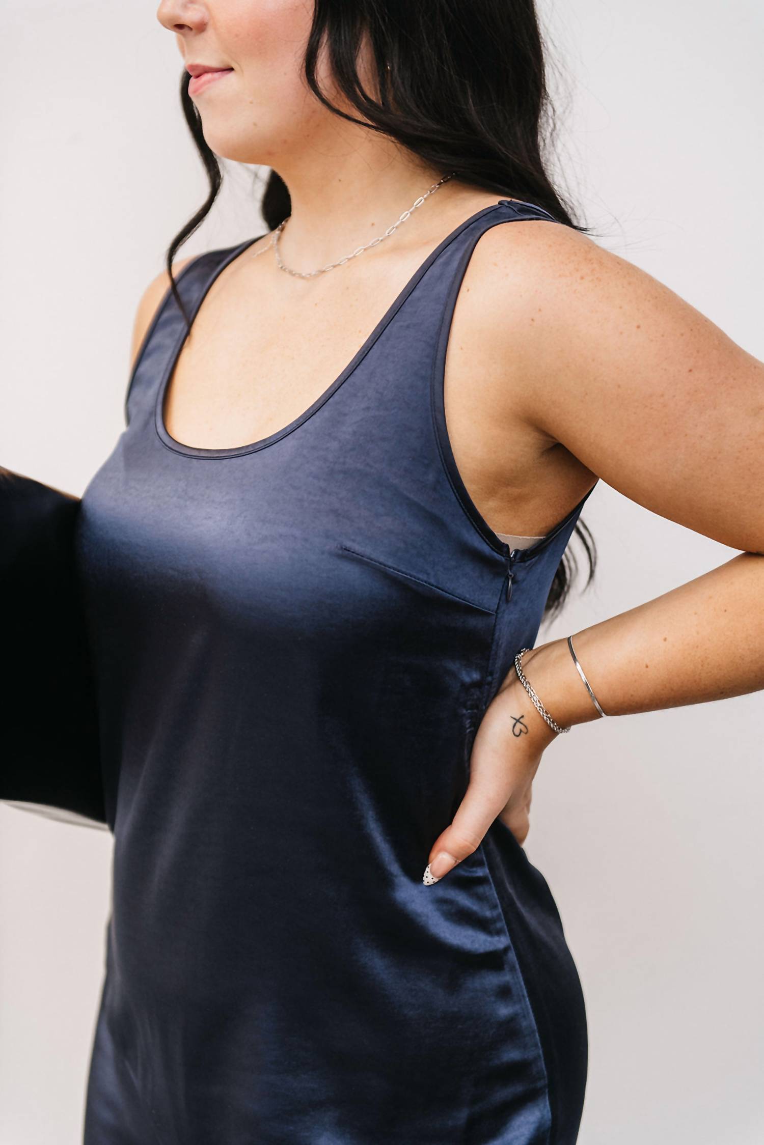 Crescent - Satin Tank Dress