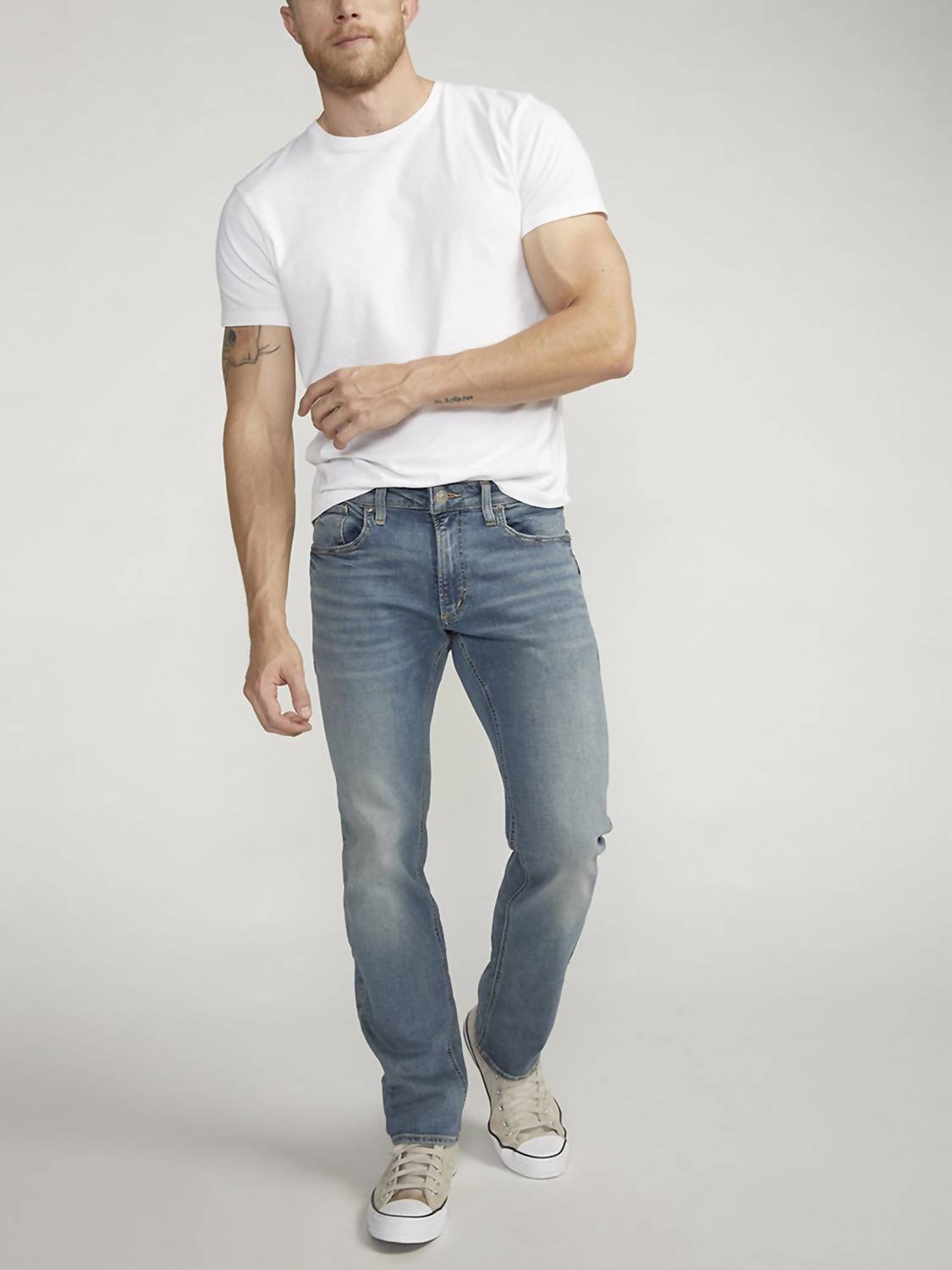 Silver Jeans Co - Allan Slim Fit Straight Jeans