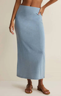 Z Supply - Gail Jersey Denim Midi Skirt