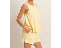 HYFVE Sleeveless Top & Shorts Set in butter yellow - women's sleepwear - view 6