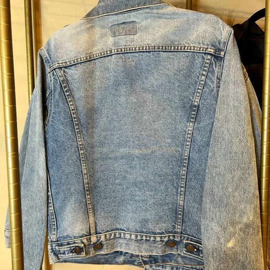 Archival Apparel - Unisex Upcycled Pins Jean Jacket