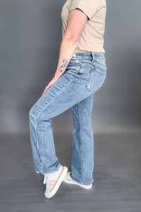 Judy Blue - Sabrina Mid Rise Vintage Wash Boot Cut Jeans