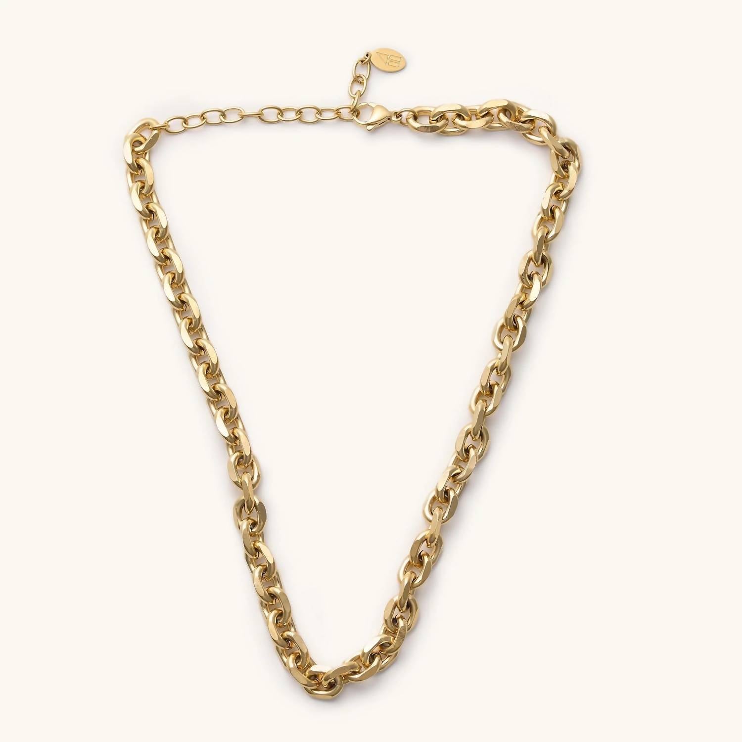 Nikki Smith Designs Women's Eloise Chunky Chain Choker in gold - women's jewelry