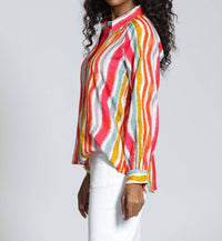 Apny - Half -Plaket Pullover Blouse