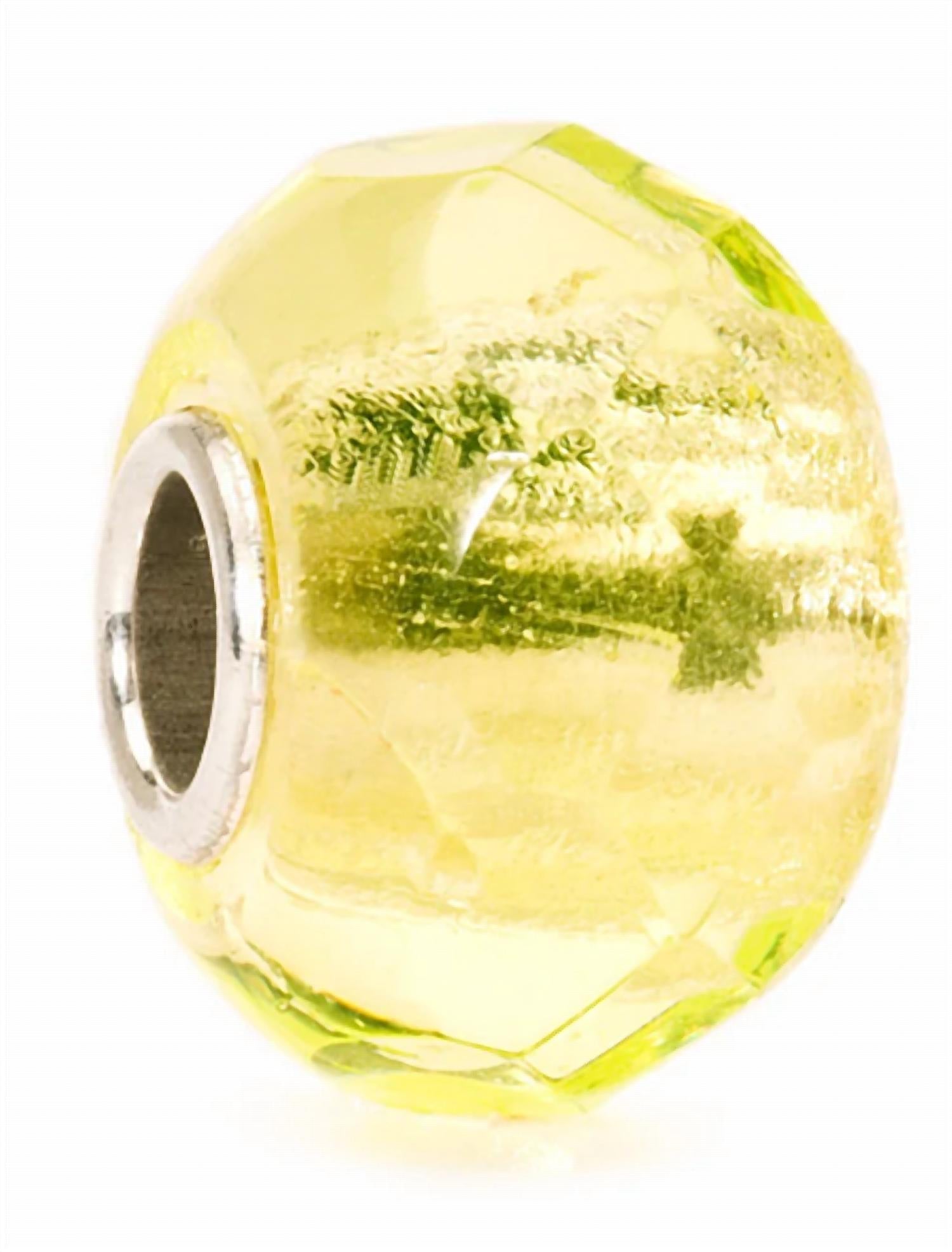 Trollbeads Women's Prism Glass Bead Charm in yellow - women's accessory