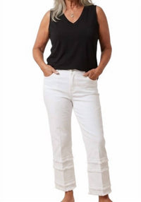 Slimsation By Multiples - Fringe Trim Jean