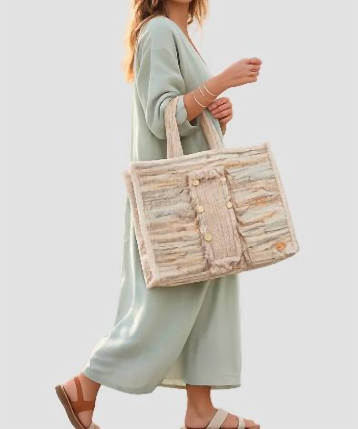 Elektra'S Workshop - Women's Handmade Tassel Tote Bag