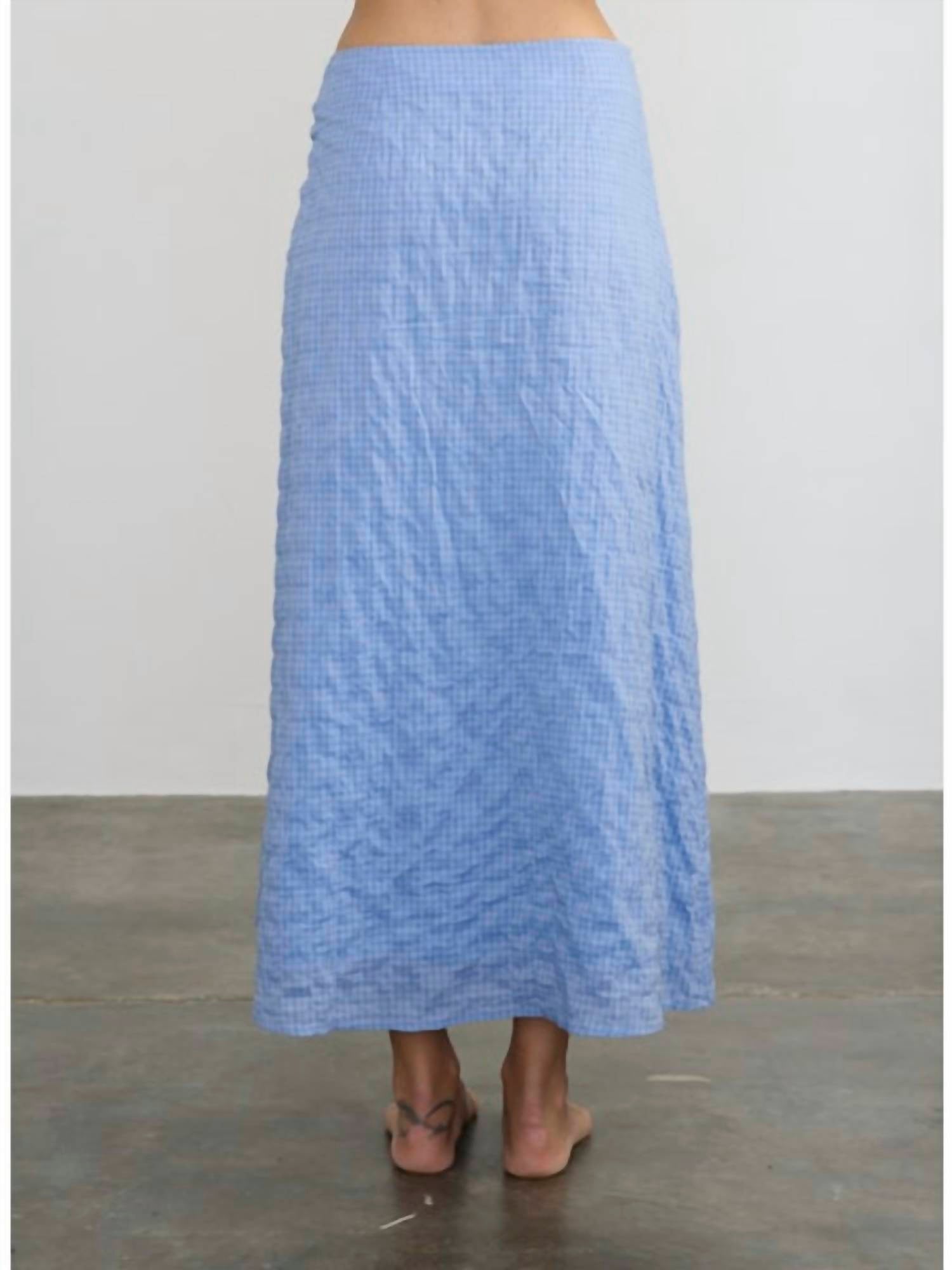Margaret O'Leary - Clementine Check Midi Skirt