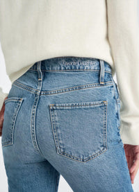Favorite Daughter Jen Mid Rise Slim Straight Jean in haines wash - women's jeans - alternate view