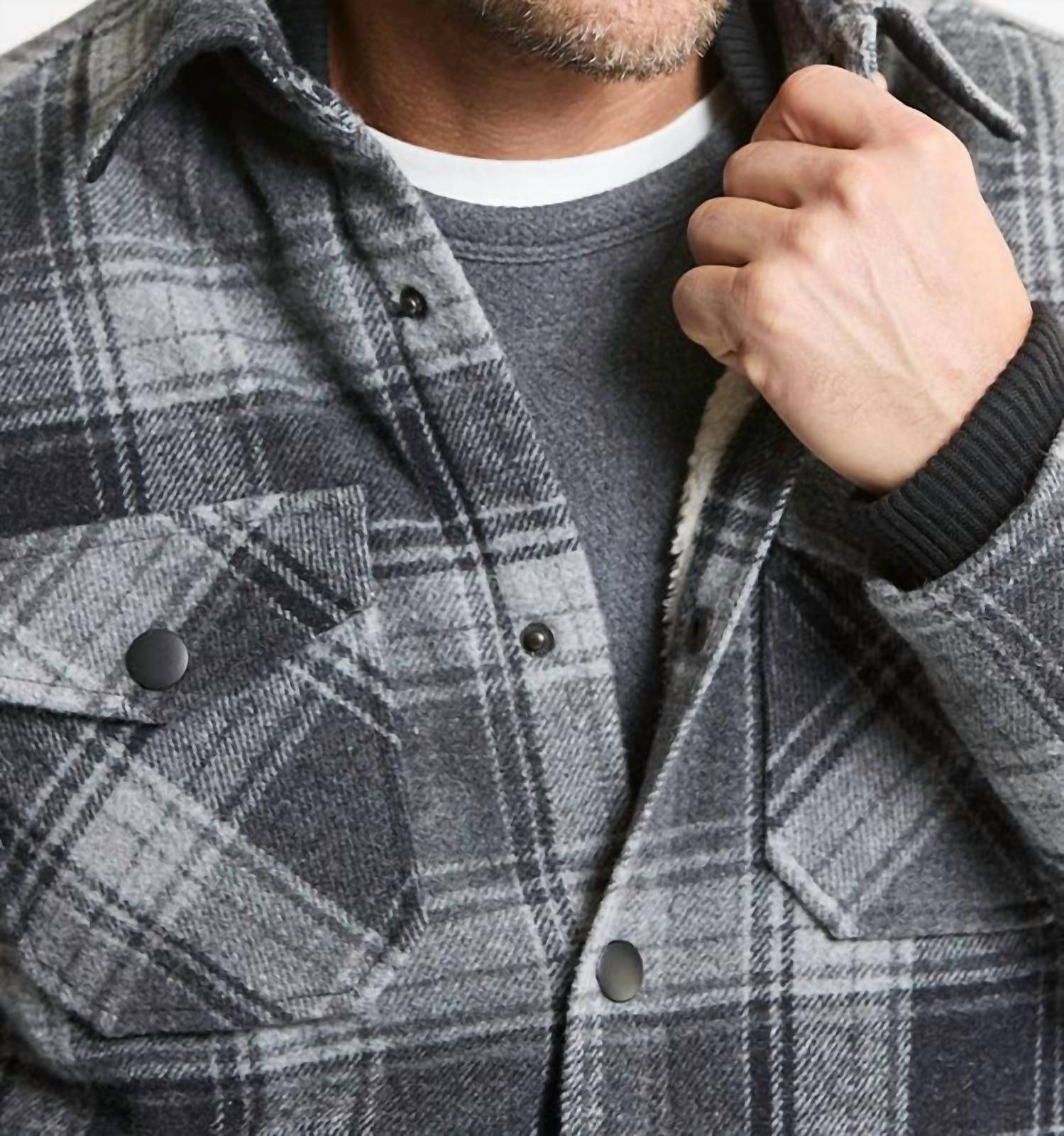Jachs New York - Sherpa Lined Wool Blend Jacket