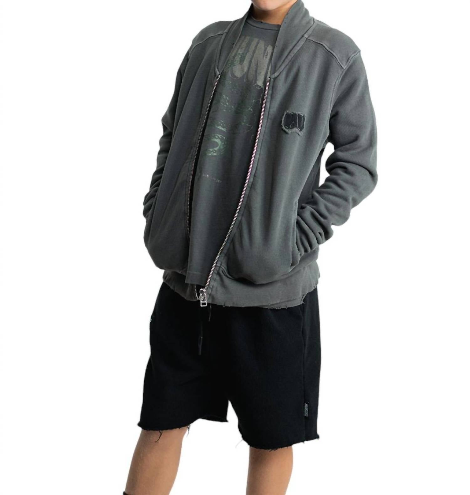 Nununu - Boy's Unbalanced Sweat Shorts