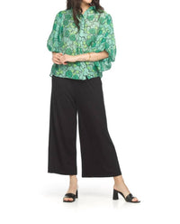 Papillon - Clover Collared Balloon Sleeve Top