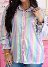 Layerz Clothing - Candy Button Up Top