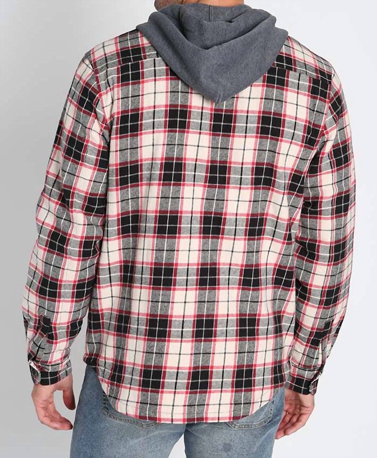 Jachs New York - Flannel Hooded Shirt Jacket