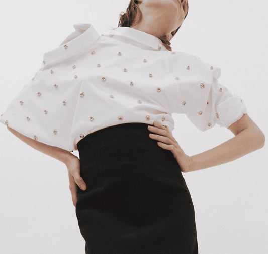 A.W.A.K.E. Mode - Studded Double Collar Shirt