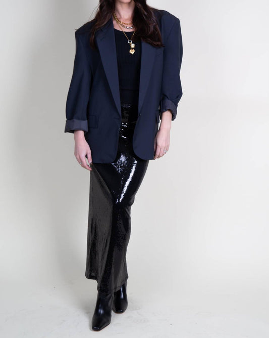 Lna - Elettra Sequin Column Maxi Skirt