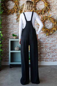 Vanilla Monkey - Solid Rib Overall Jumpsuit