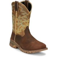 Tony Lama Men's Steel-toe Tlx Roustabout Water Buffalo Wp Work Boot in walnut apple - men's boots - view 5