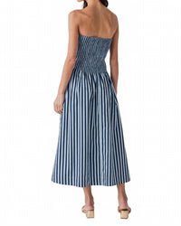 Pinch - Stripes Strapless Midi Dress
