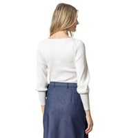 Lilla P - Full Sleeve Square Neck Sweater