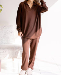 Dear Scarlett - Mocha Mood Jogger Set