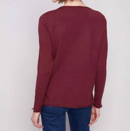 Charlie B - Basic V-neck Sweater