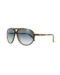 Remo Tulliani Men's Smooth Aviator Sunglasses in polish tortoise ash lens - men's accessory