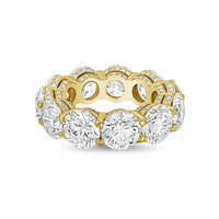 Diana M Jewels - Women's Round Lab-Grown Diamond Eternity Band (10.00 Ct) - Bold