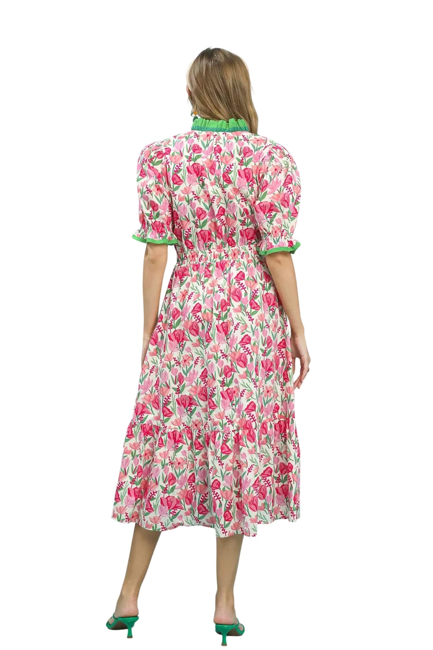 Umgee - Tulip Twirl Midi Dress