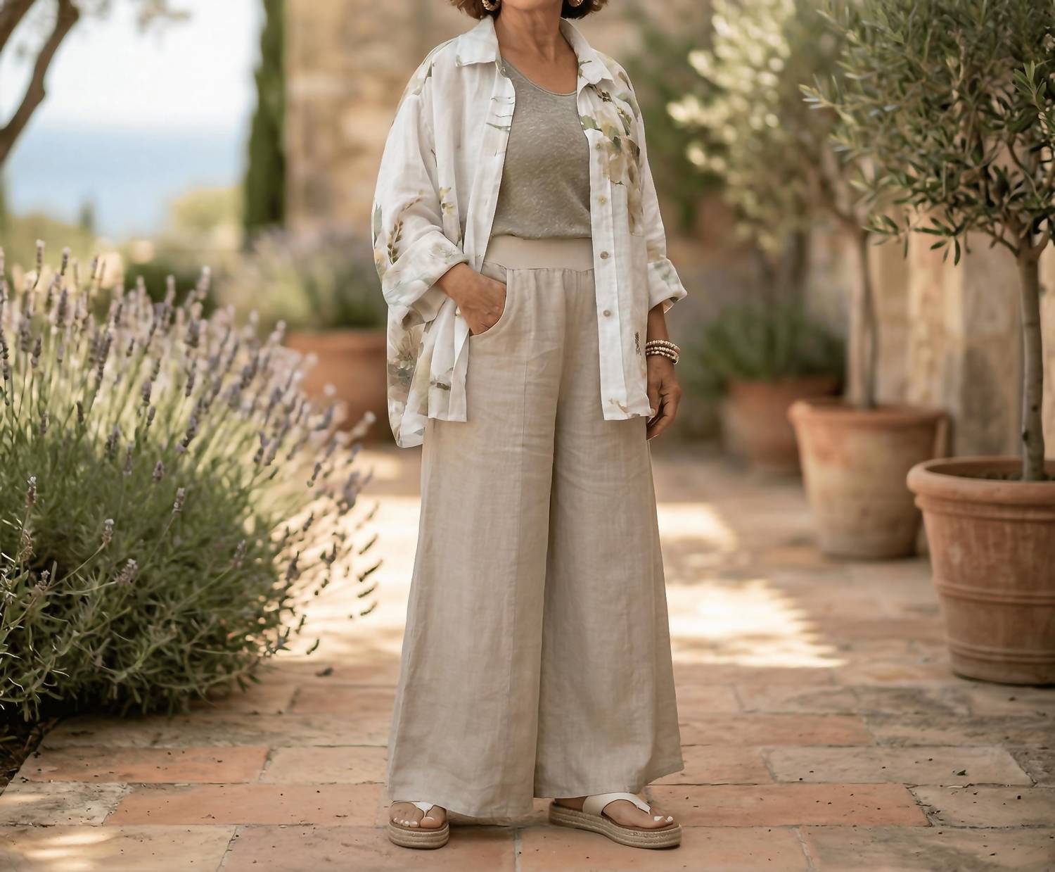 Puro Lino - Amalfi Wide Leg Linen Pants