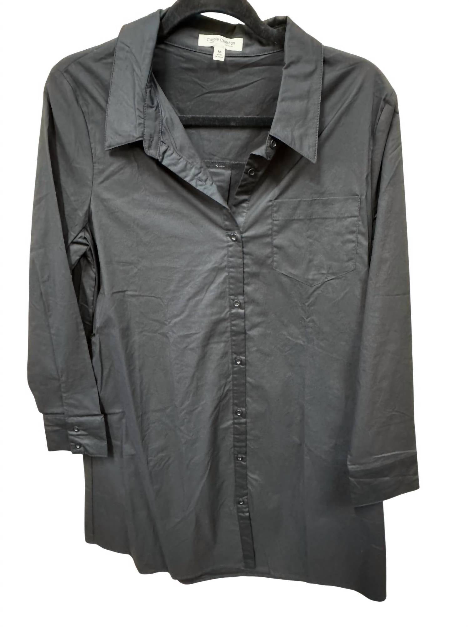 Carole Christian Women's Shirt Dress in black - women's dress