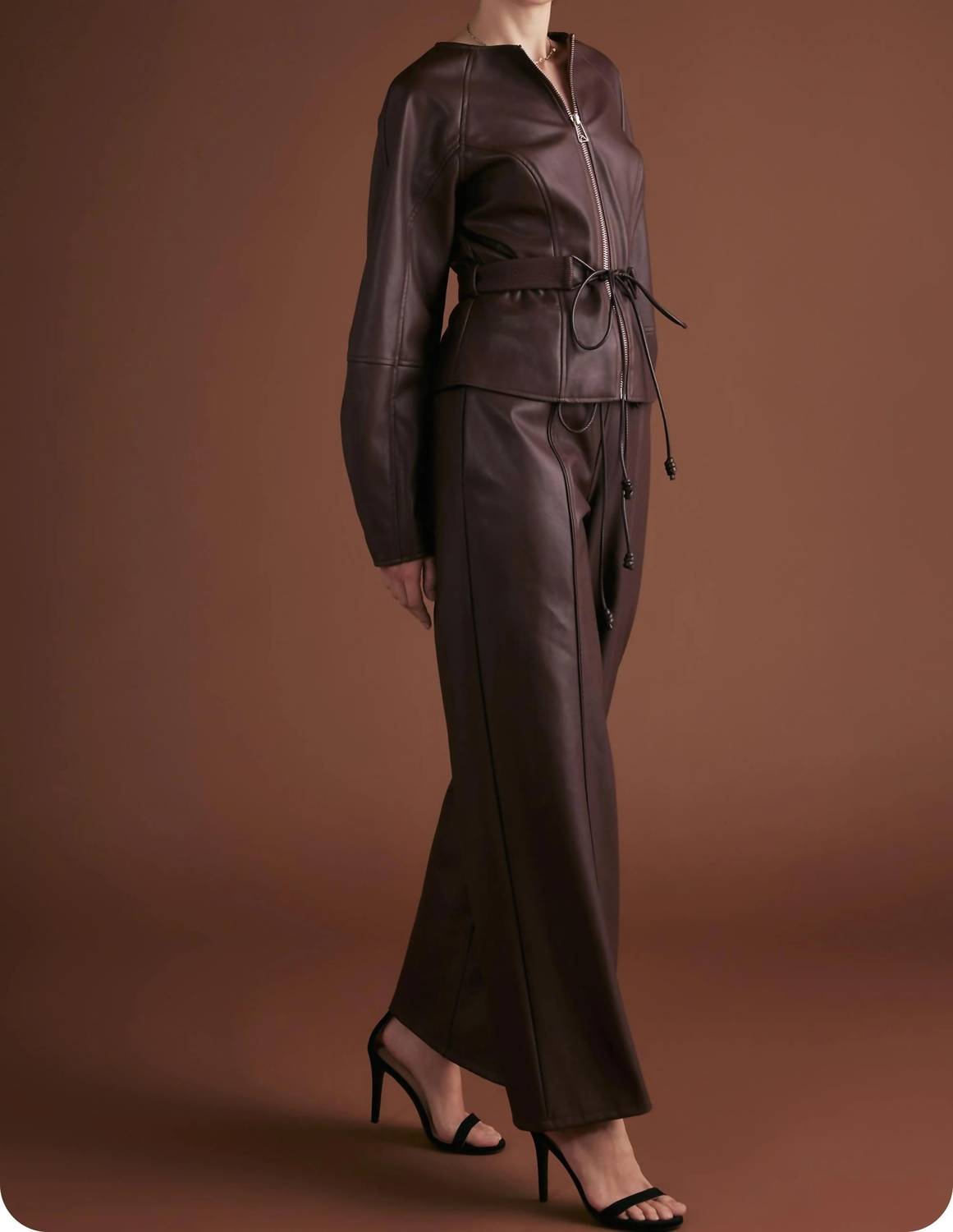 Strut & Bolt - Muse Leather Wide Leg Pants