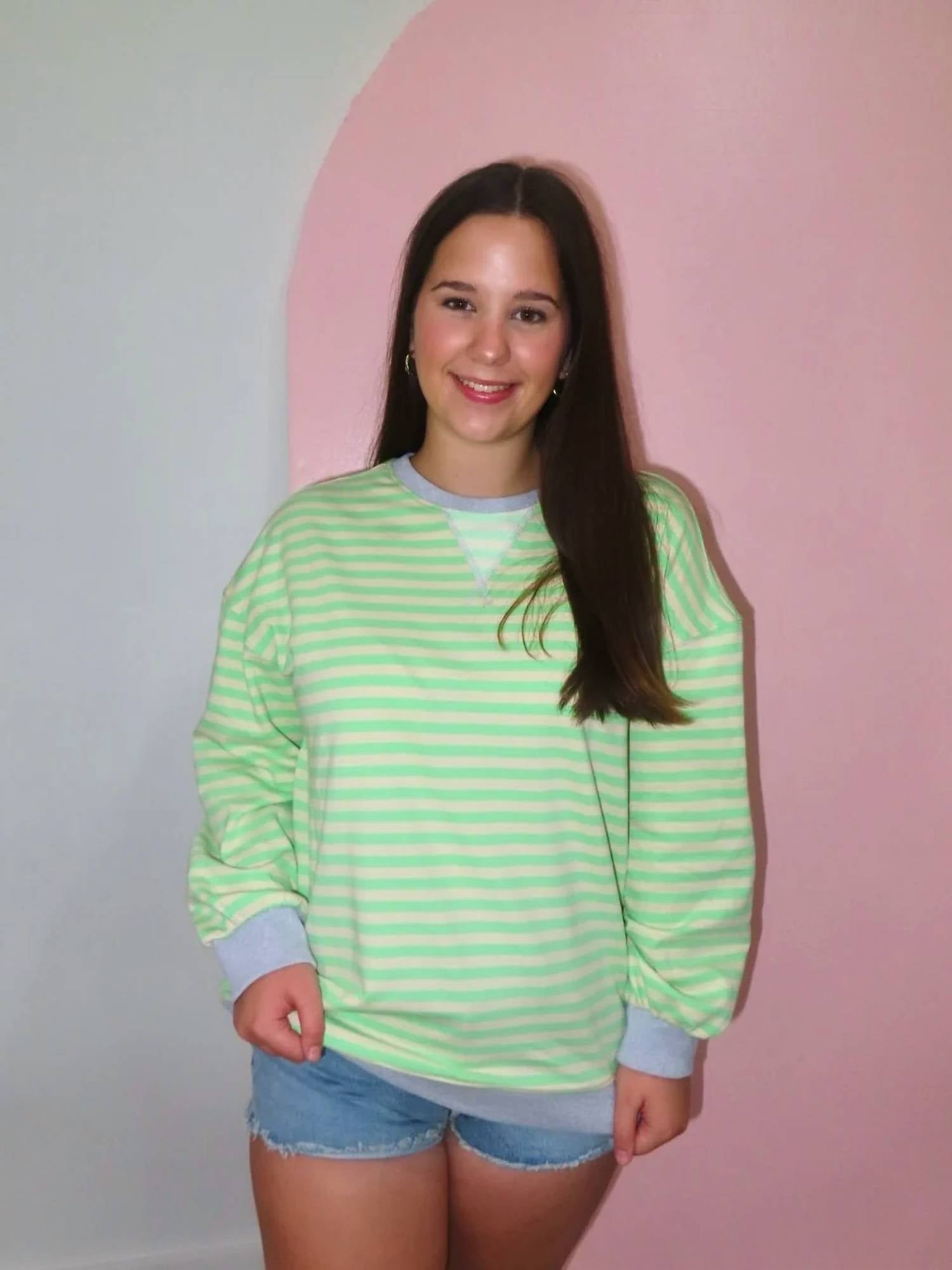 Sewn And Seen - Abby Striped Sweatshirt