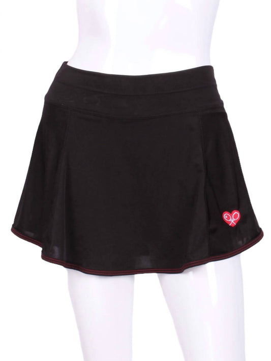 Love Love Tennis - Women's Gladiator Tennis Skirt With Red Stitching