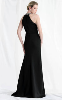 MGNY Evening Dress in black - women's dress - alternate view