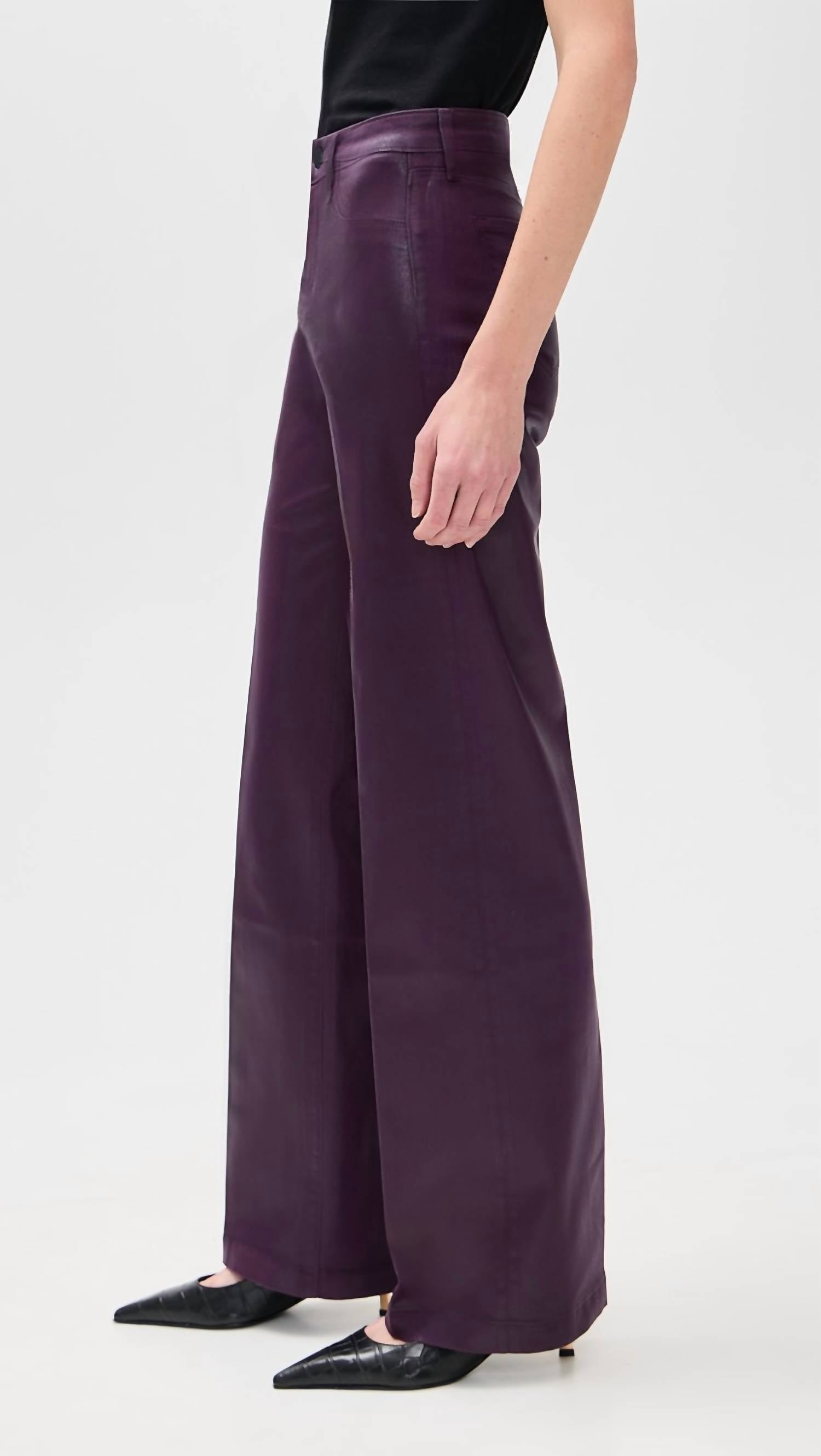 L'Agence - Scottie High Rise Wide Leg Jeans