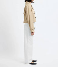 French Connection - Cropped Twill Trench Coat