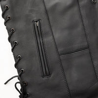 First Mfg Co. - Men's Top Biller Motorcycle Western Style Leather Vest