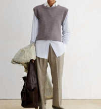 RACHEL COMEY Hilman Sleeveless Vest in dusty mauve - women's jacket - view 4