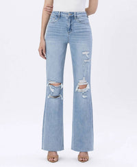 Lovervet - 90's Vintage Super High Rise Flare Jeans