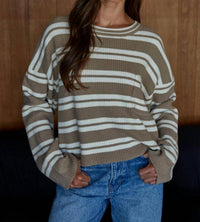 By Together - Trail Mix Striped Pullover