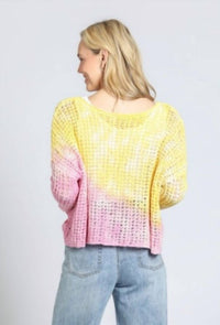 Apny - Ombré Open Stitch Cotton Blend Sweater