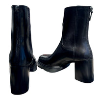 Homers Susan Heeled Boots in supreme black - women's shoe - detail view