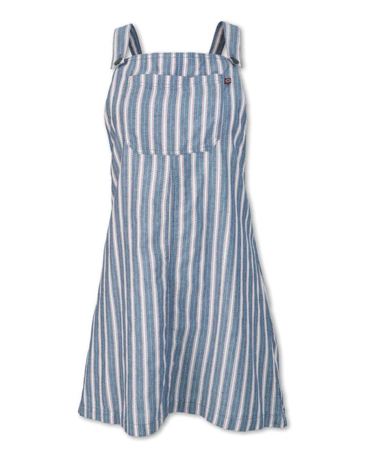 Purnell - Women's Striped Overall Dress