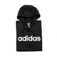 adidas Men's Lin Pullover Hoodie in black - men's shirt - detail view