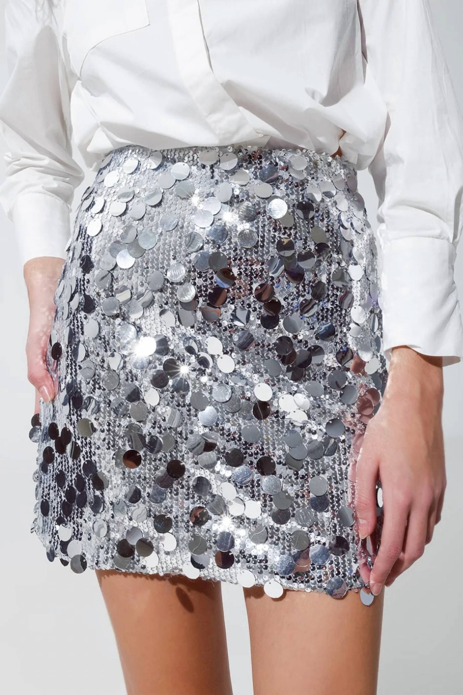 Q2 - Big Sequin Mini Skirt