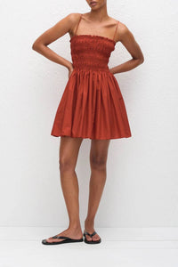 Matteau - Shirred Bodice Mini Dress
