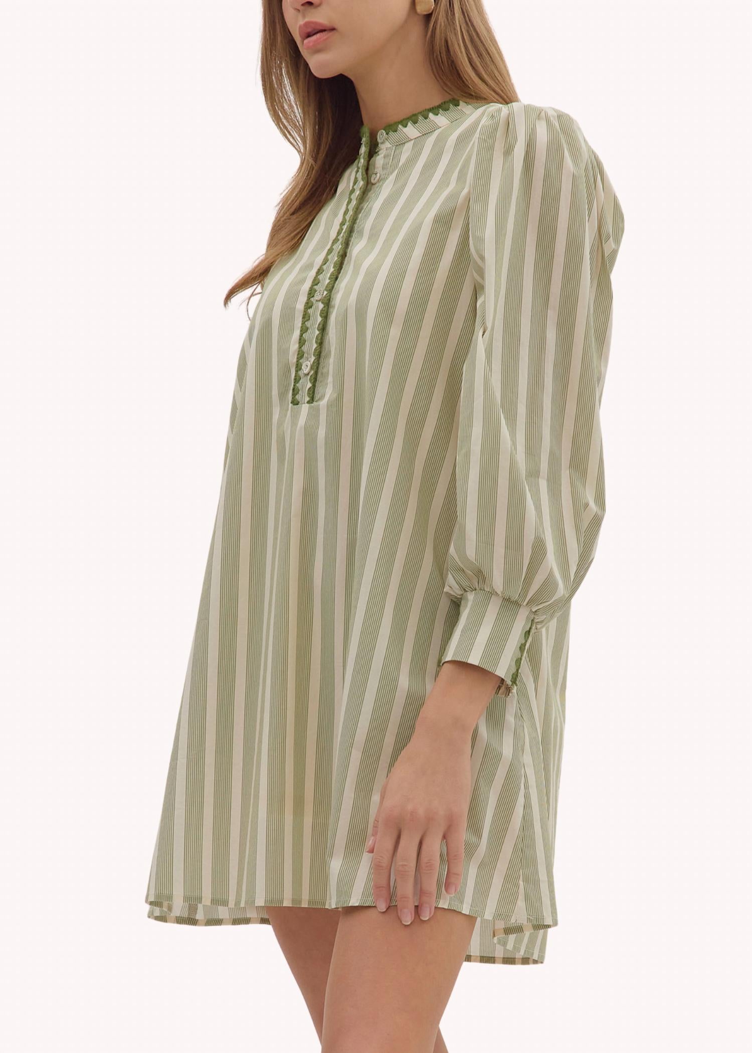 entro Mimi Mini Dress in green - women's dress - detail view