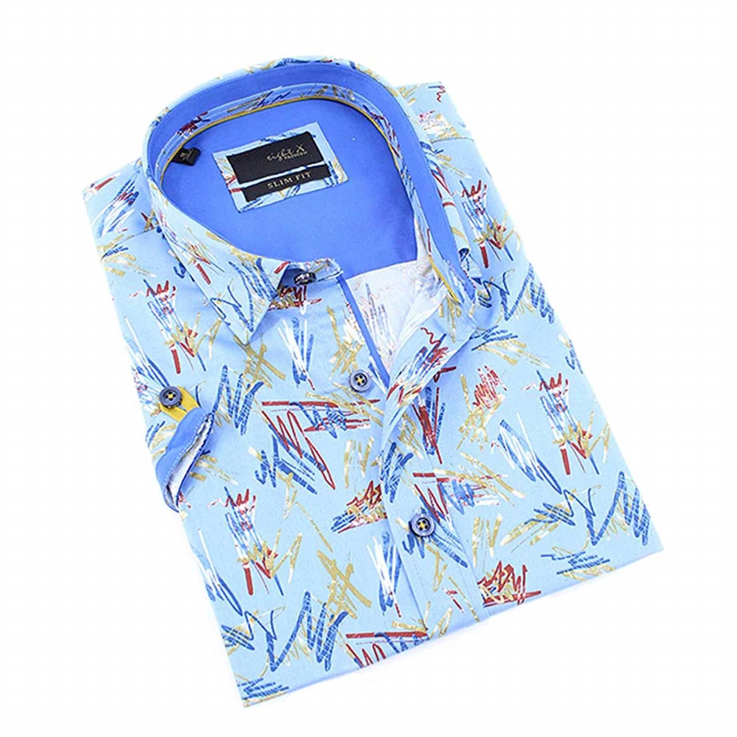 Eight X - Retro Print Short Sleeve Shirt